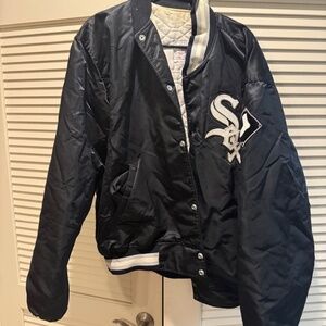 Vintage Chicago White Sox Diamond Starter Jacket MLB Baseball Size XXL 2XL
